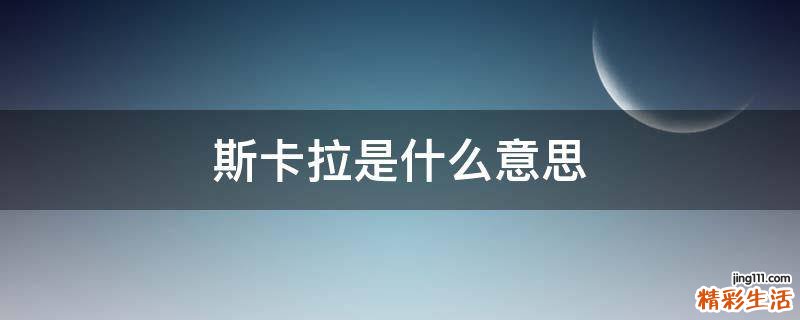斯卡拉是什么意思