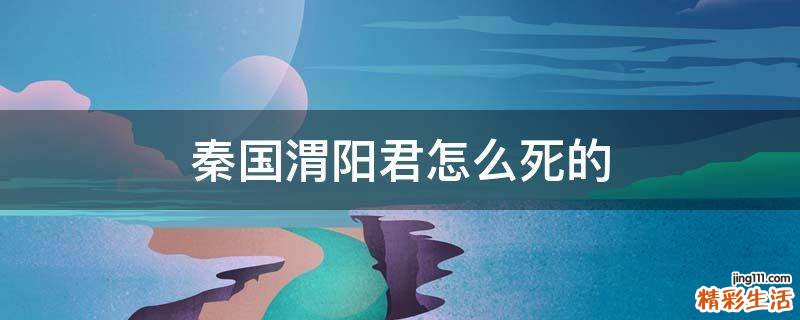 秦国渭阳君怎么死的