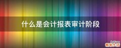 什么是会计报表审计阶段