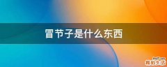 冒节子是什么东西