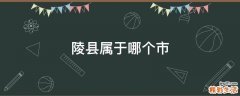 陵县属于哪个市