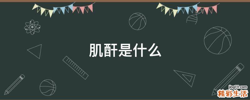 肌酐是什么