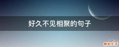 好久不见相聚的句子