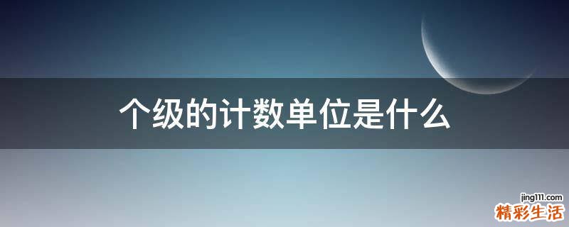 个级的计数单位是什么