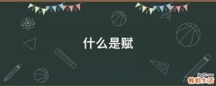 什么是赋
