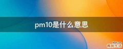 pm10是什么意思