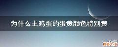 为什么土鸡蛋的蛋黄颜色特别黄