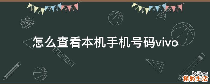 怎么查看本机手机号码vivo