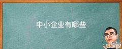 中小企业有哪些