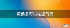 蒸桑拿可以祛湿气吗