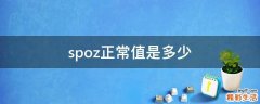 spoz正常值是多少