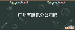 广州有腾讯分公司吗