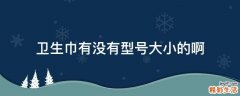 卫生巾有没有型号大小的啊