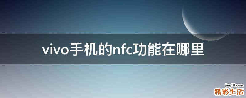 vivo手机的nfc功能在哪里