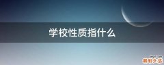 学校性质指什么