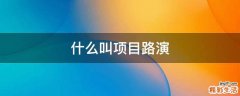 什么叫项目路演