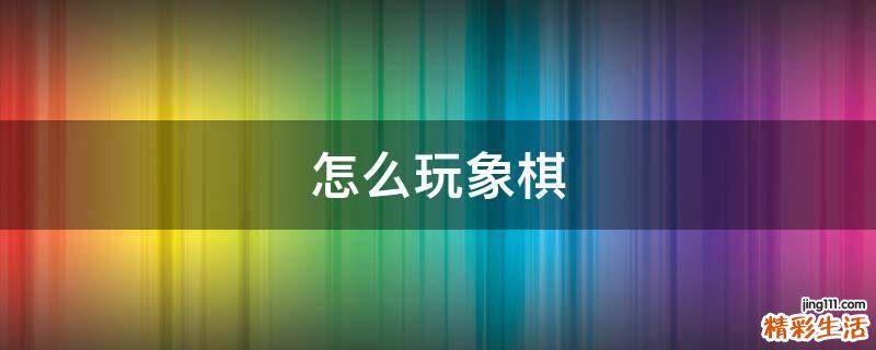 怎么玩象棋