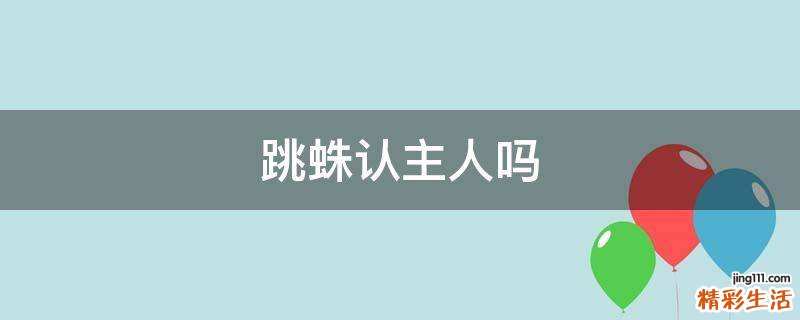 跳蛛认主人吗