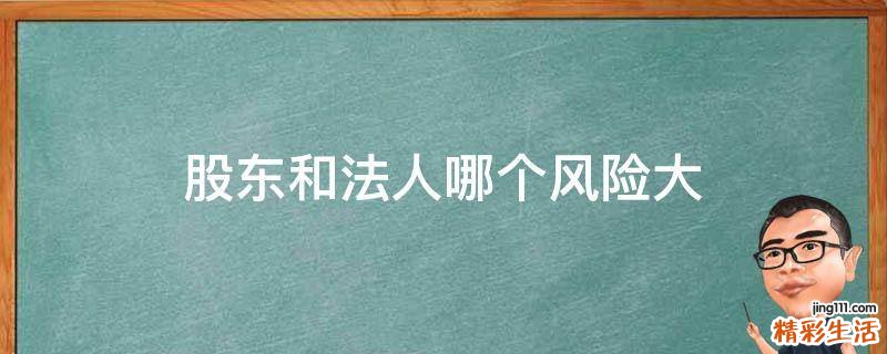 股东和法人哪个风险大