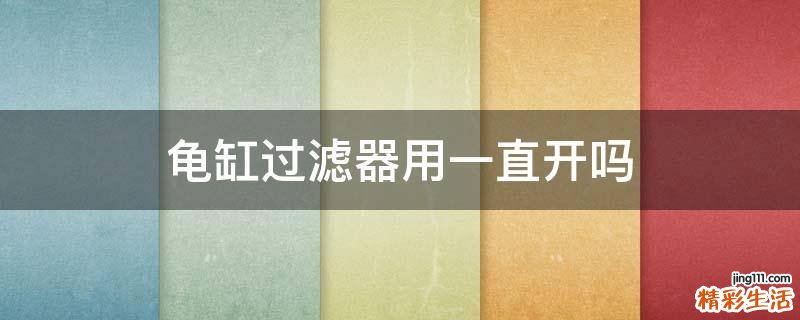 龟缸过滤器用一直开吗