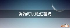 狗狗可以吃红薯吗