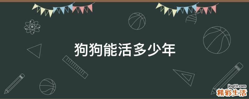 狗狗能活多少年