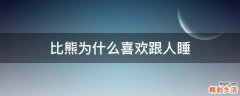 比熊为什么喜欢跟人睡