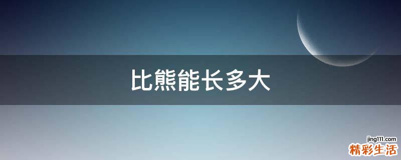 比熊能长多大