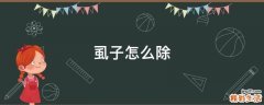 虱子怎么除