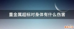 重金属超标对身体有什么伤害