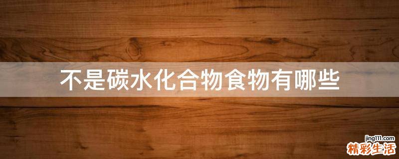 不是碳水化合物食物有哪些
