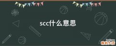 scc什么意思