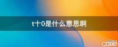 t十0是什么意思啊