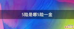 5险是哪5险一金