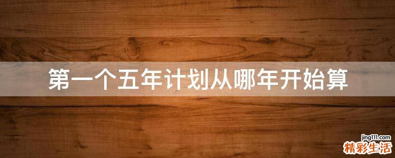 第一个五年计划从哪年开始算