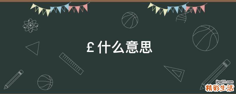 ￡什么意思