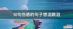 10句伤感的句子想流眼泪