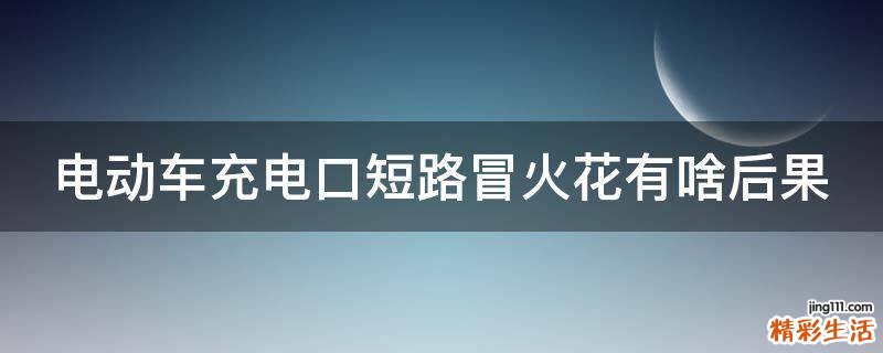 电动车充电口短路冒火花有啥后果
