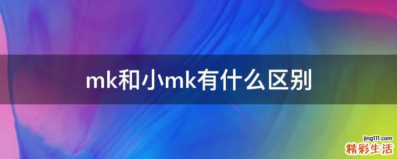 mk和小mk有什么区别