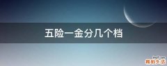 五险一金分几个档