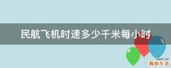 民航飞机时速多少千米每小时