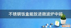 不锈钢饭盒能放进微波炉中吗