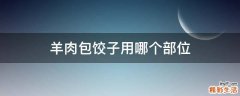羊肉包饺子用哪个部位
