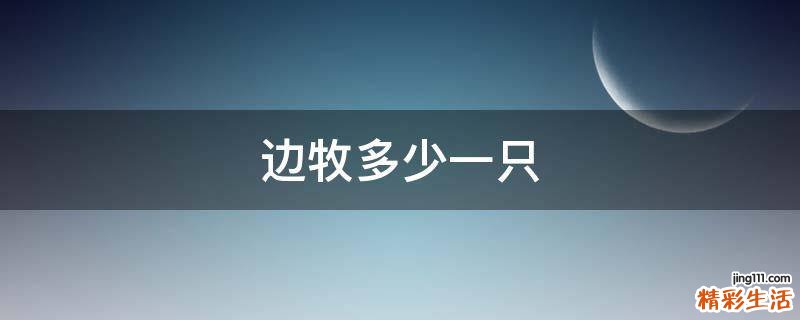 边牧多少一只
