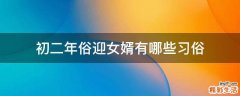 初二年俗迎女婿有哪些习俗