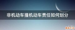非机动车撞机动车责任如何划分