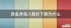 资金净流入股价下跌为什么