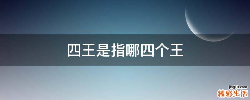四王是指哪四个王
