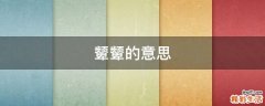 颦颦的意思
