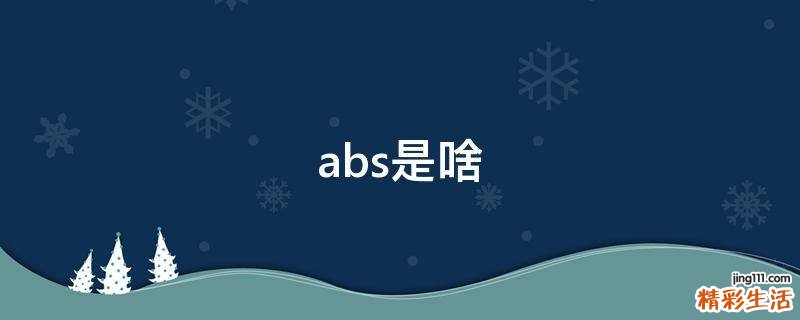 abs是啥